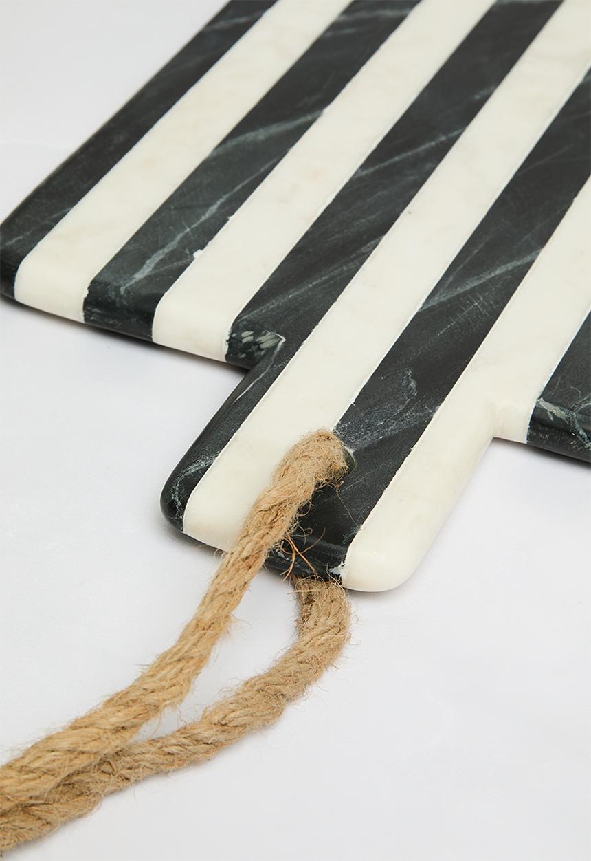 Sixth Floor - Retro marble chopping board - black & white