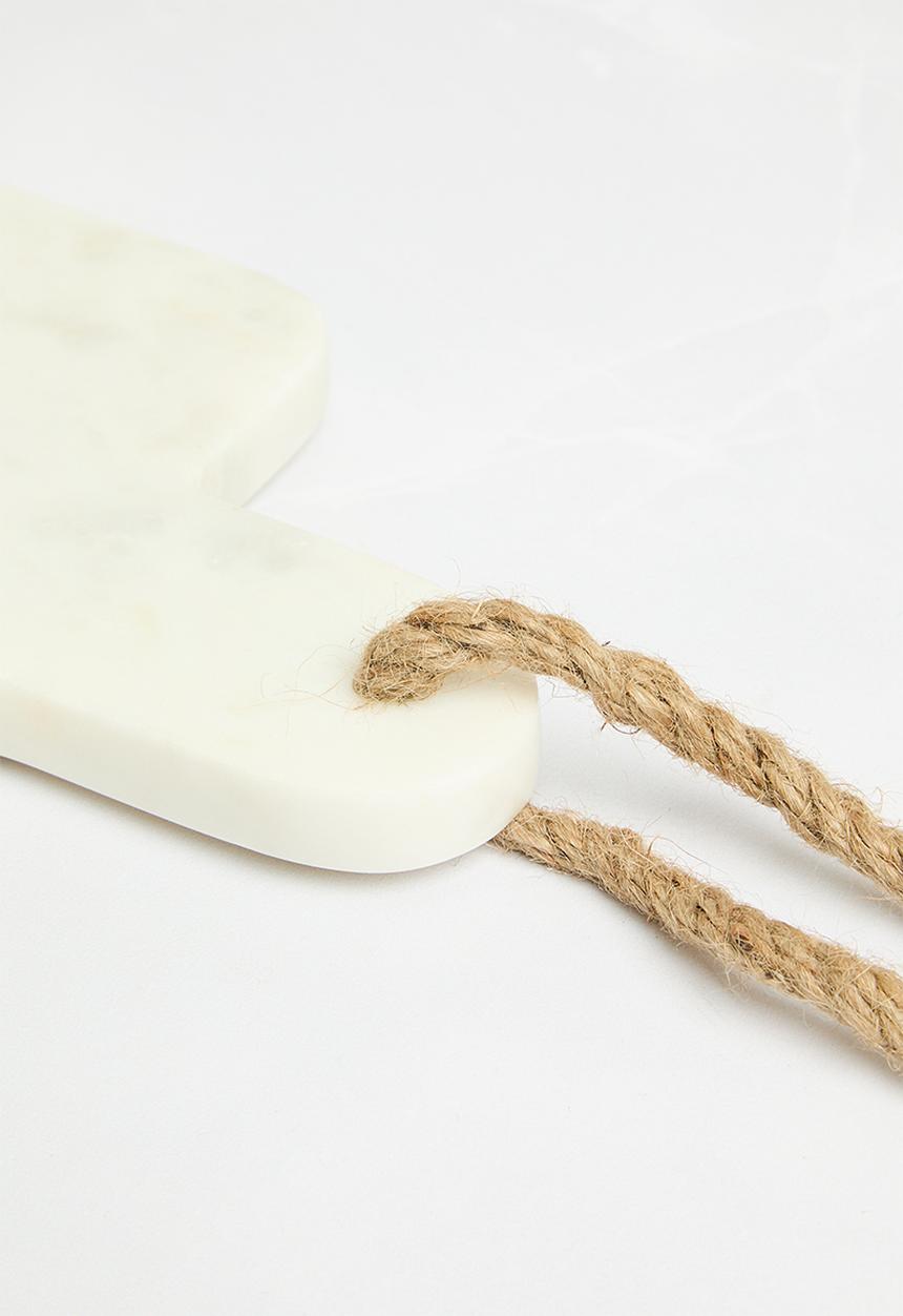 Sixth Floor - Riri marble spoon rest - white