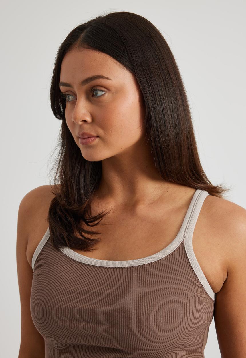 Factorie - Longline Tank - Rich Choc/Mushroom