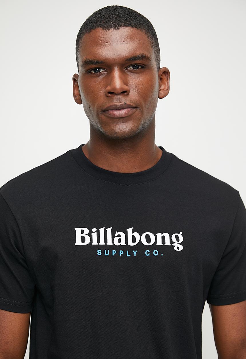 Billabong  - Walled Word Short Sleeve Tee  -  Black