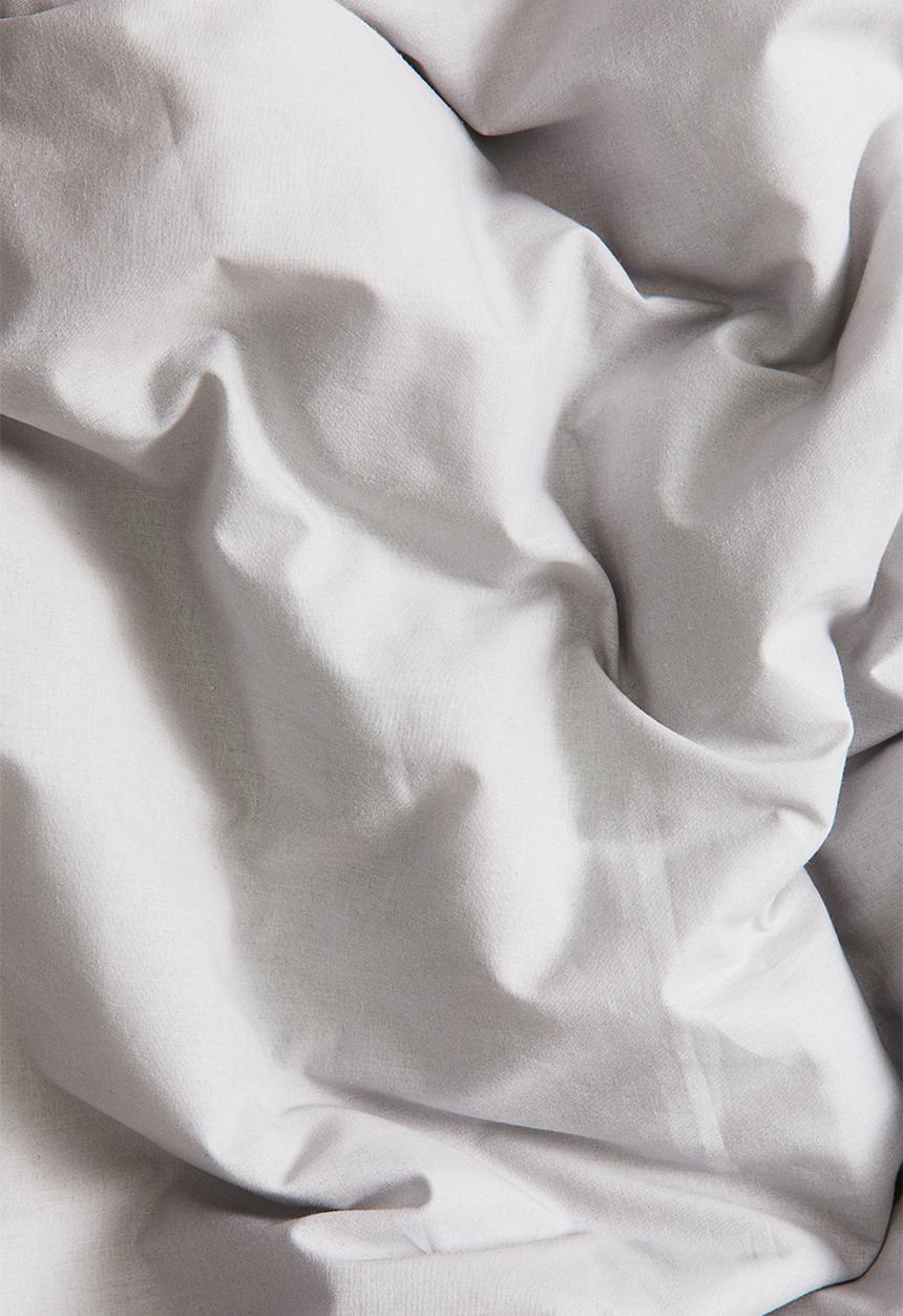 H&M - Cotton double/king duvet cover set - light grey
