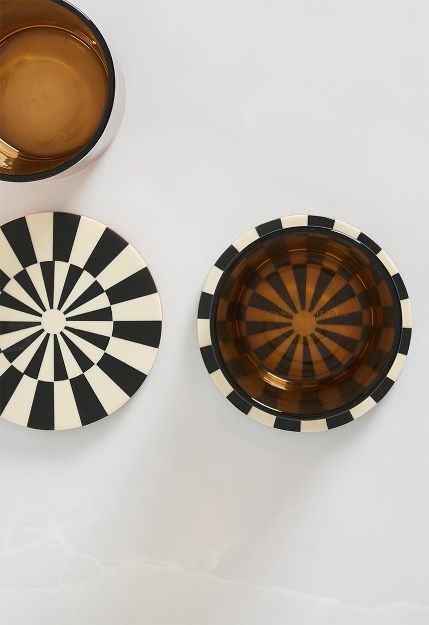 Sixth Floor - Resin coaster set of 4 - Black & White