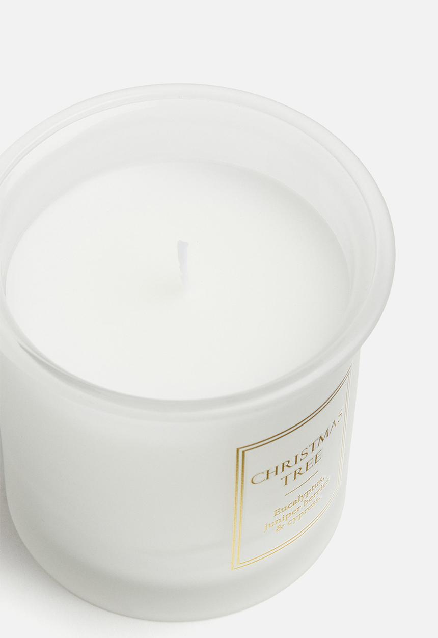 H&M - Small scented candle - white christmas tree