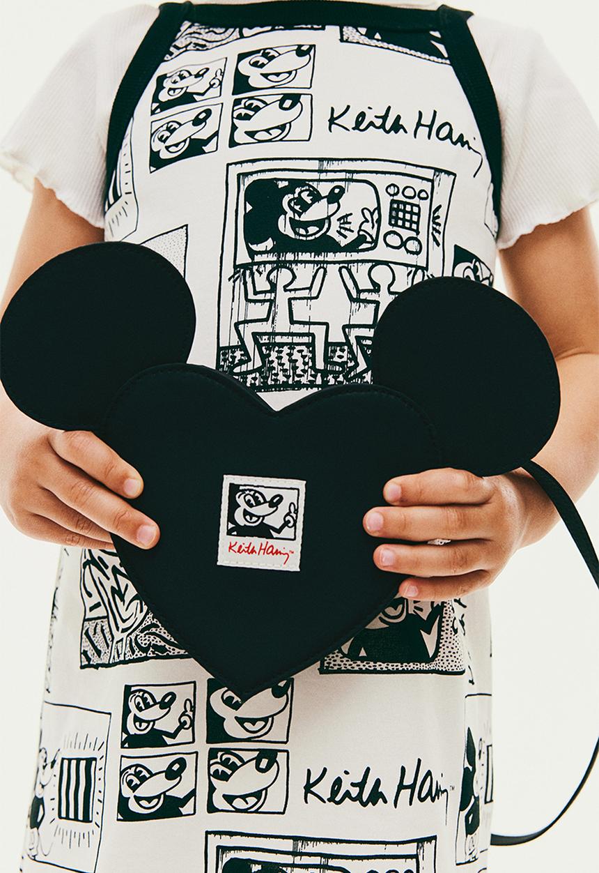 H&M - Keith Haring X H&M:  Appliqué shoulder bag - black