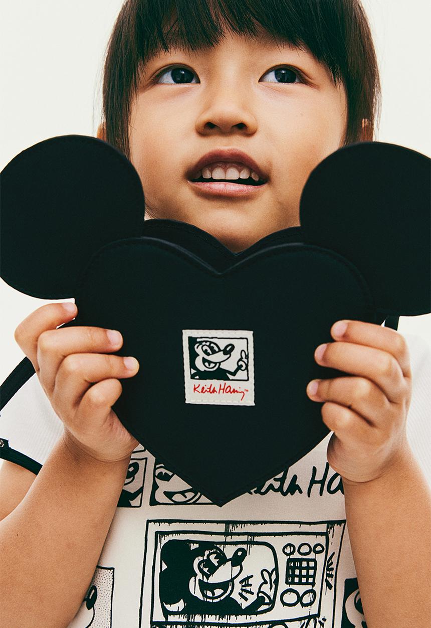 H&M - Keith Haring X H&M:  Appliqué shoulder bag - black