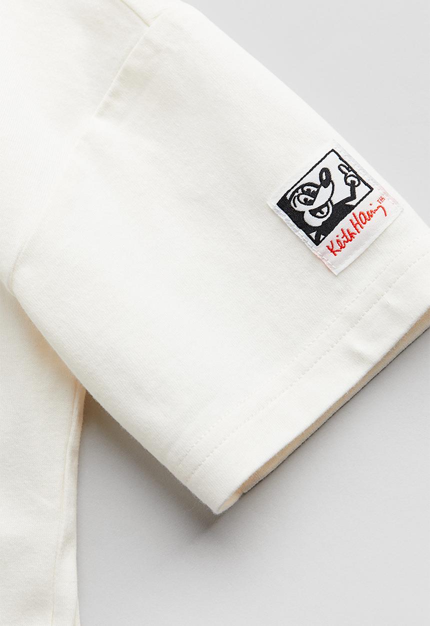 H&M - Keith Haring X H&M:  Printed T-shirt - white