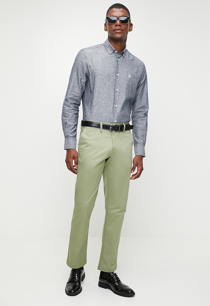POLO - Milan Essential Straight Leg Chino  - Sage