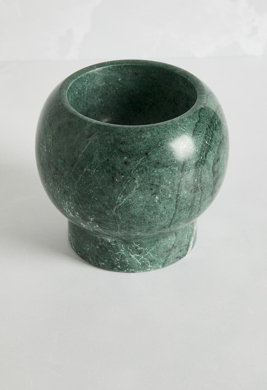 Sixth Floor - Pru marble pestle & mortar - green
