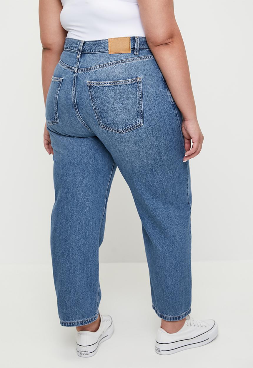 Cotton On - Plus straight crop jean - pure blue