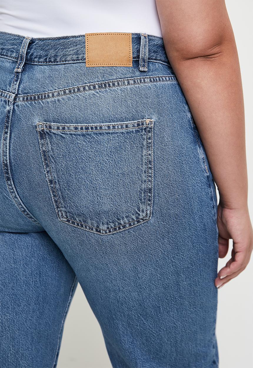 Cotton On - Plus straight crop jean - pure blue
