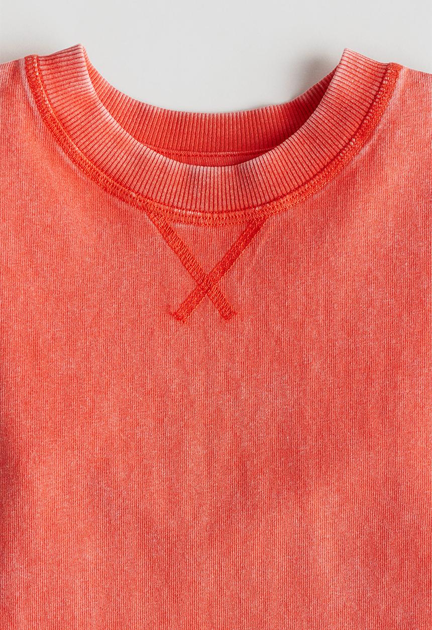 H&M - Keith Haring X H&M:  Washed-look T-shirt - light red