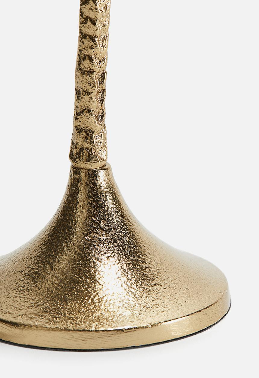 H&M - Palm tree candlestick - gold-coloured