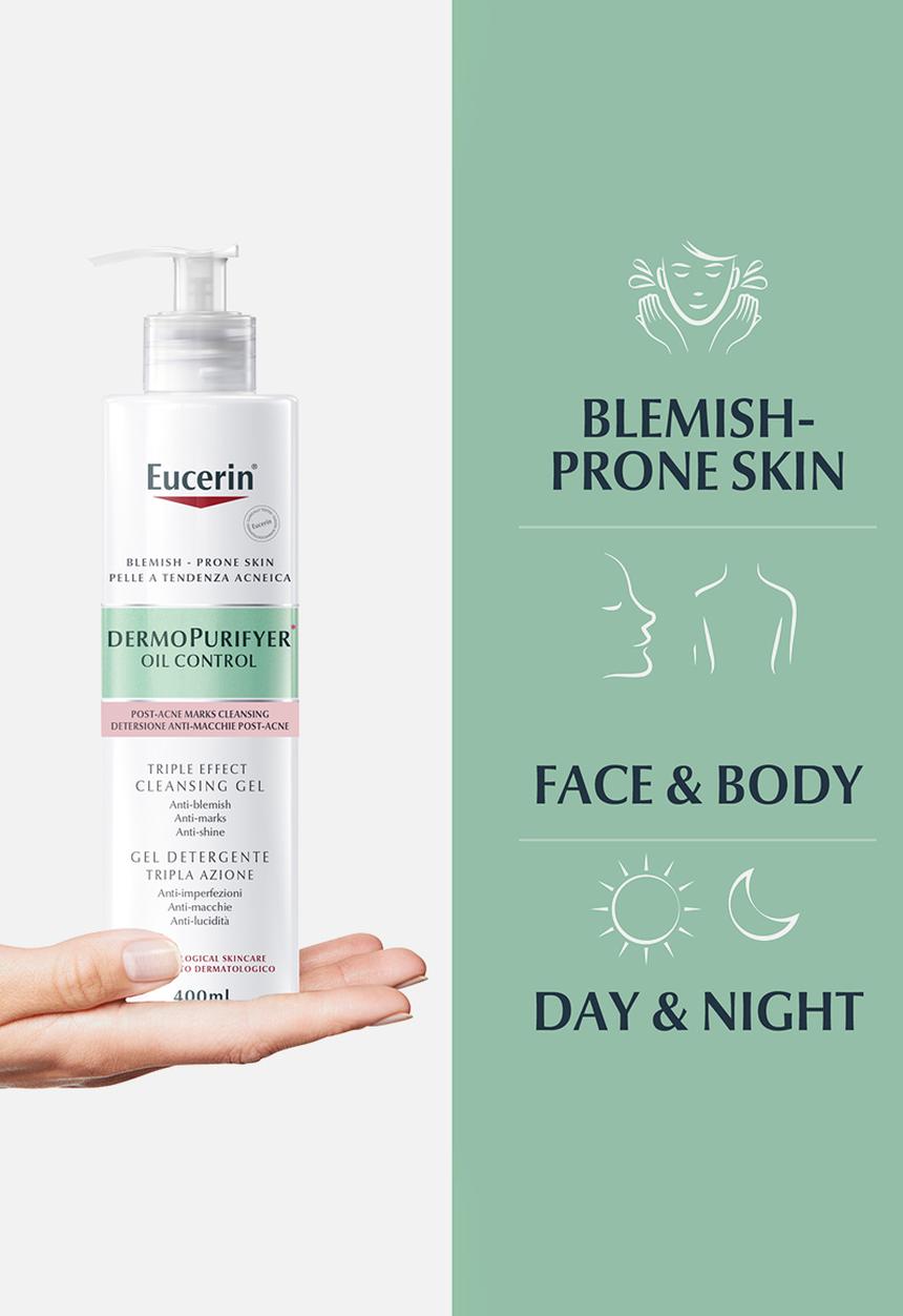 Eucerin - DermoPurifyer Clensing Gel, with Salicylic Acid & AHA/BHA/PHA Complex