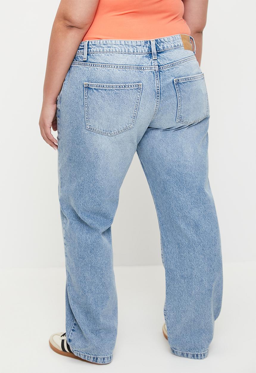 Cotton On - Plus Low Rise Straight Jean - Bells Blue