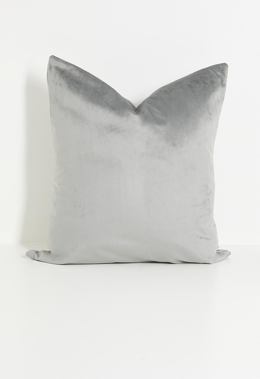 Sixth Floor - Ebby velvet cushion cover - Grey