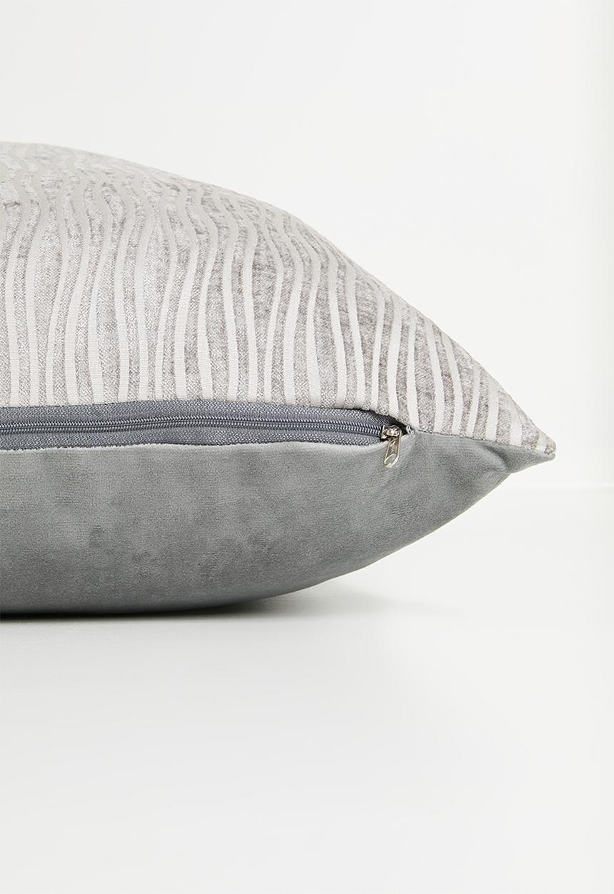 Sixth Floor - Ebby velvet cushion cover - Grey