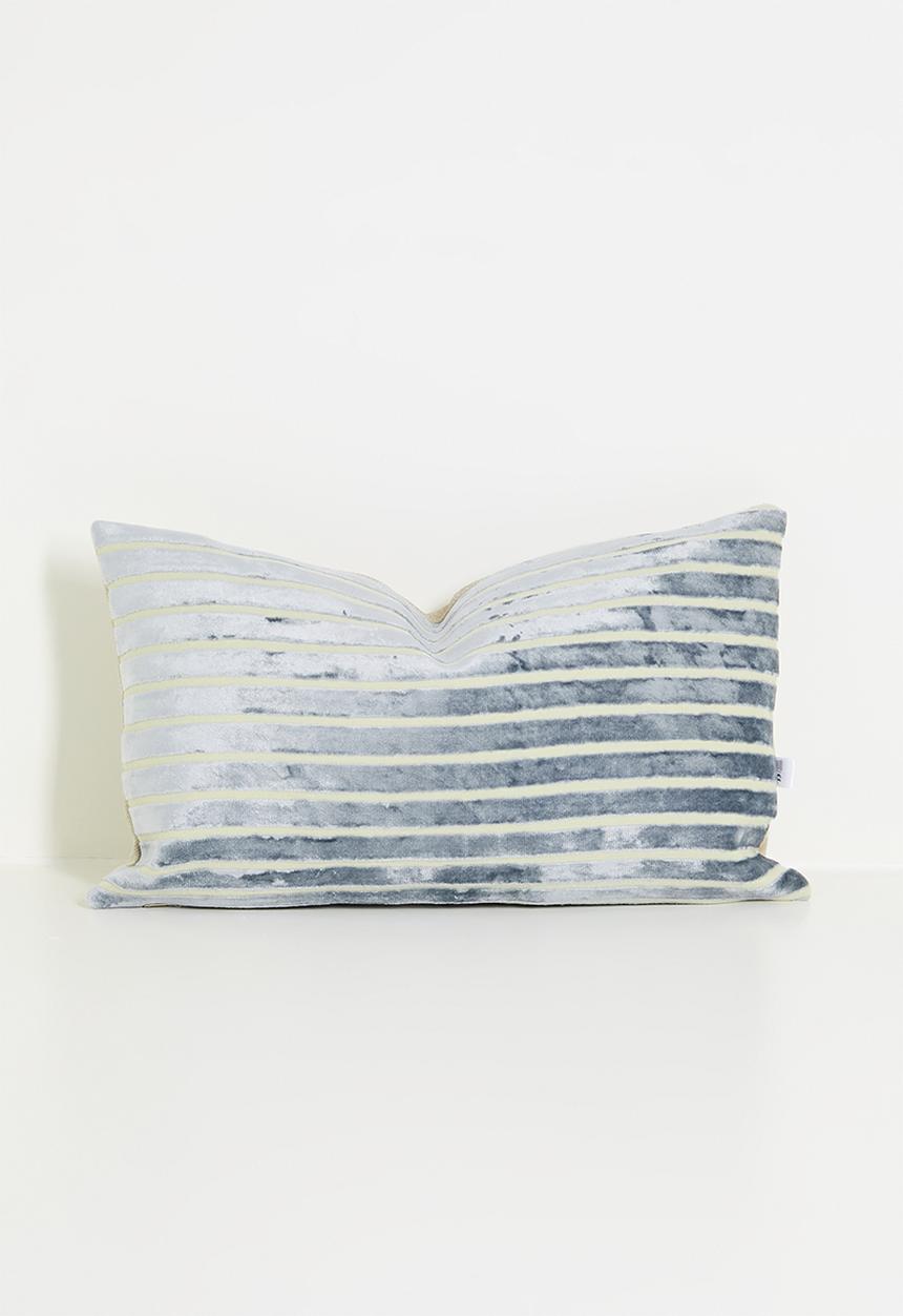 Sixth Floor - Bali velvet cushion - Blue