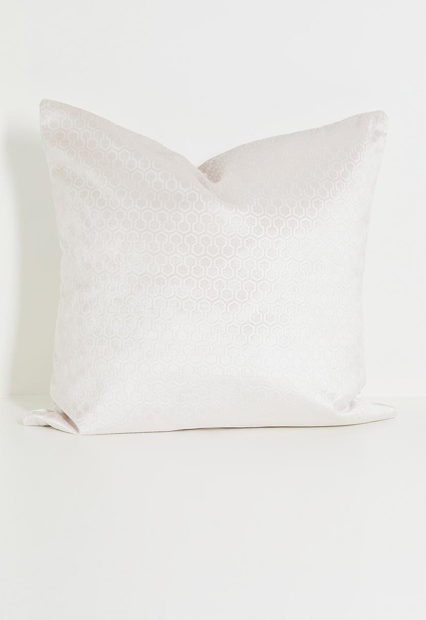 Sixth Floor - Geo velvet cushion cover - Grey