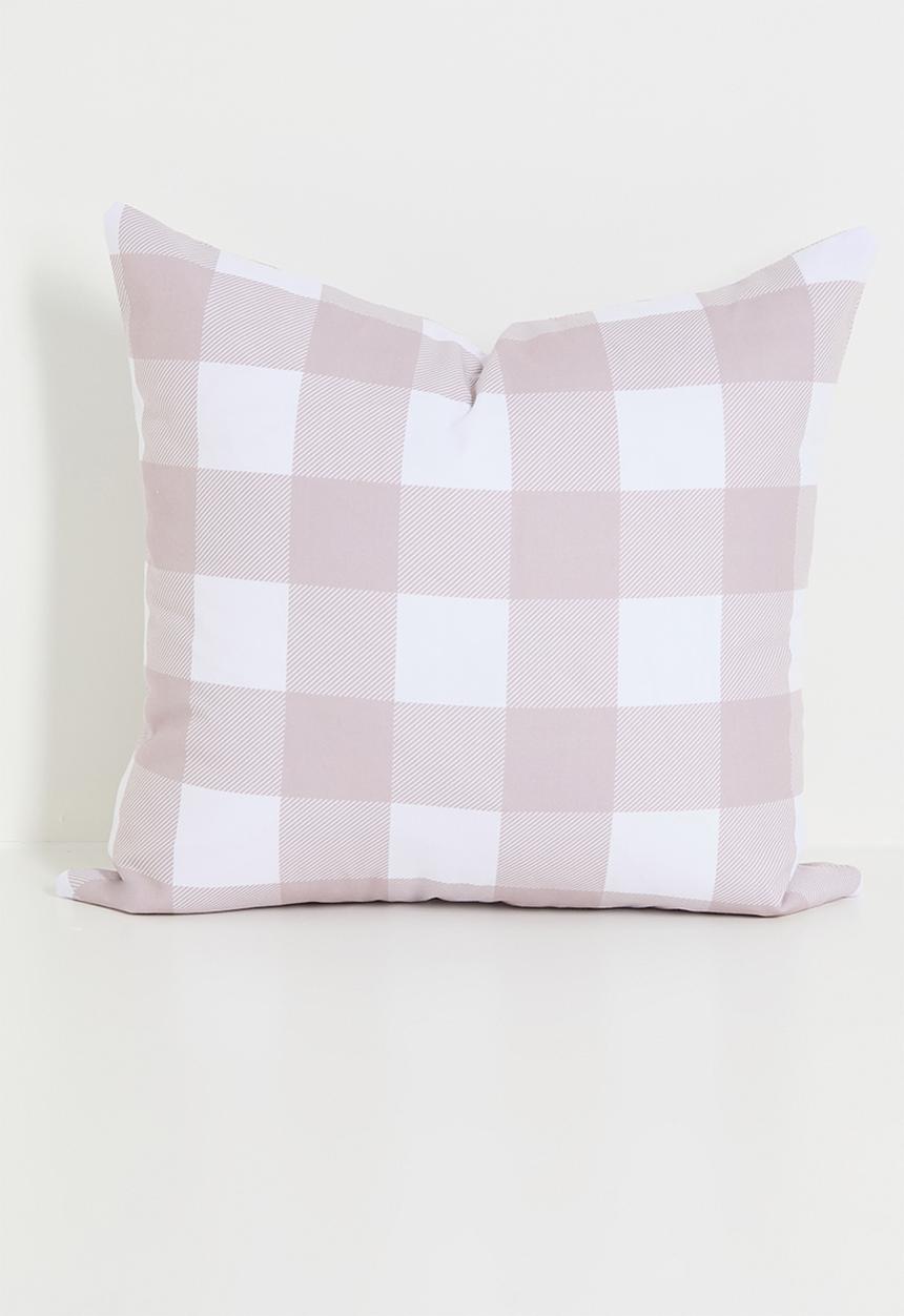 Sixth Floor - Checko cushion cover - Natural