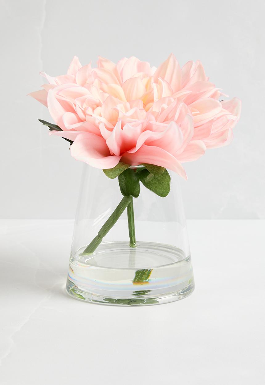 Silk By Design - Dahlia mini vase - pink