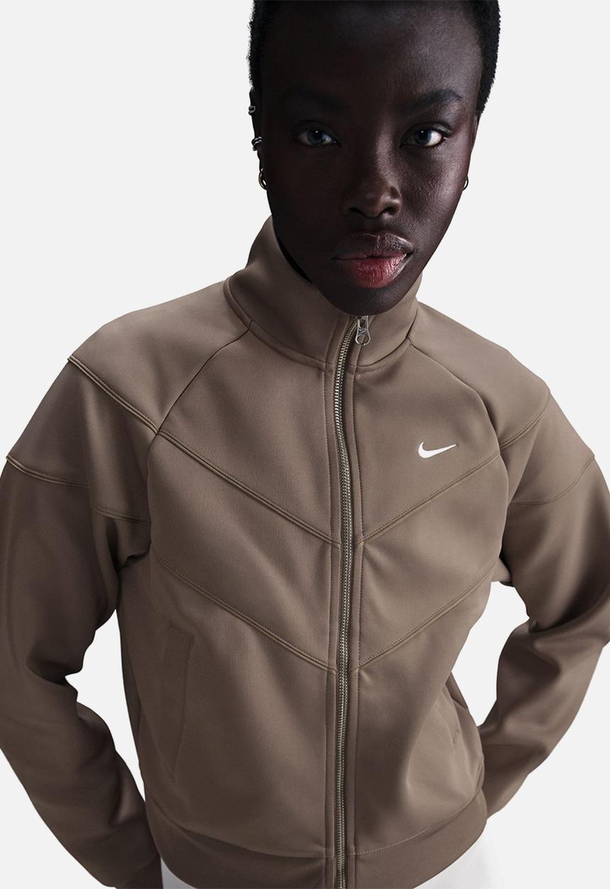 Nike - Nike Windrunner Knit Jacket - Mink Brown/White