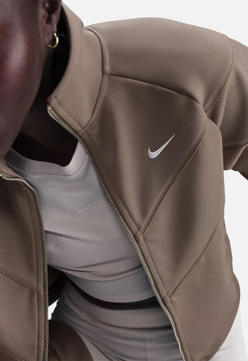 Nike - Nike Windrunner Knit Jacket - Mink Brown/White
