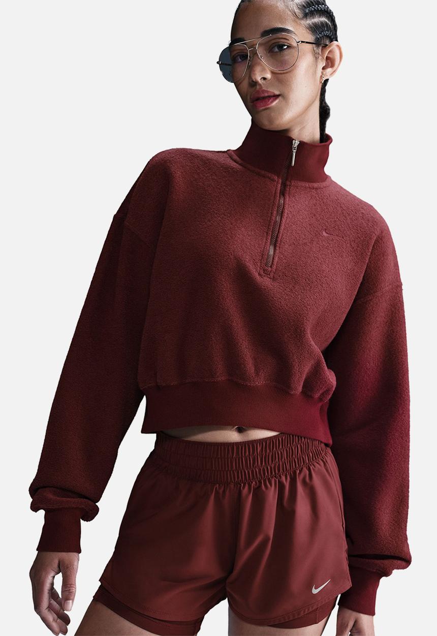 Nike - Nike Phoenix crop - Dark Team Red/Dark Team Red