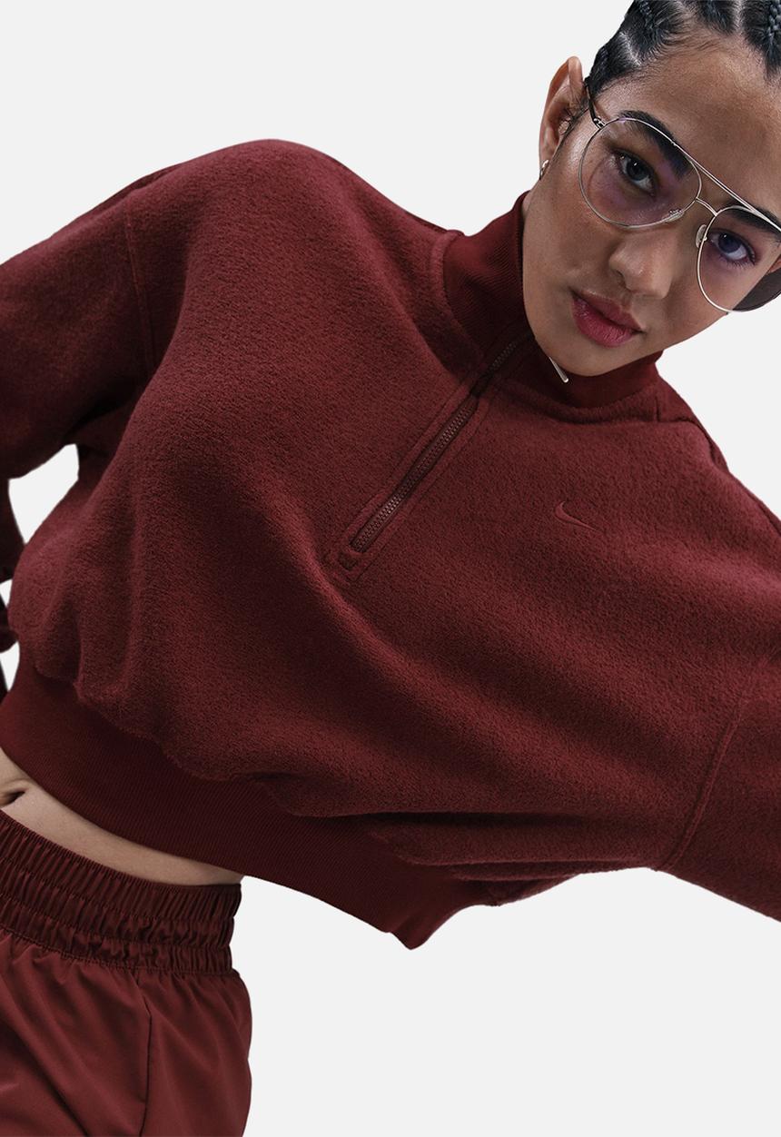 Nike - Nike Phoenix crop - Dark Team Red/Dark Team Red