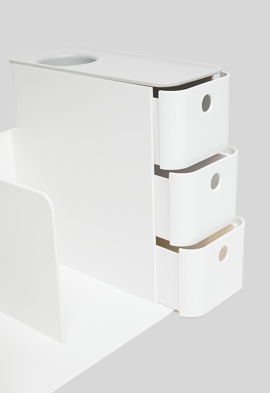 Litem - Combo desk rack - cool grey