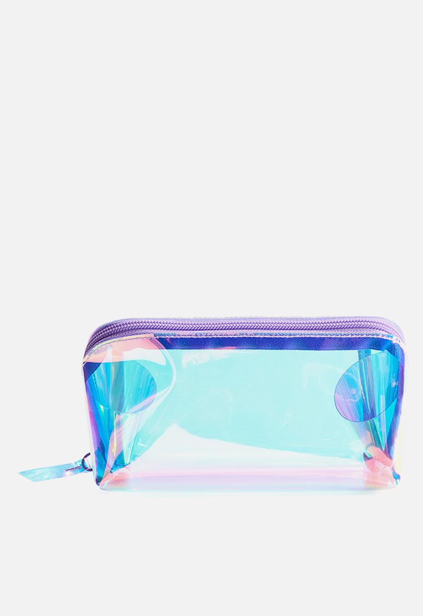 H&M - Make-up bag - light pink/holographic