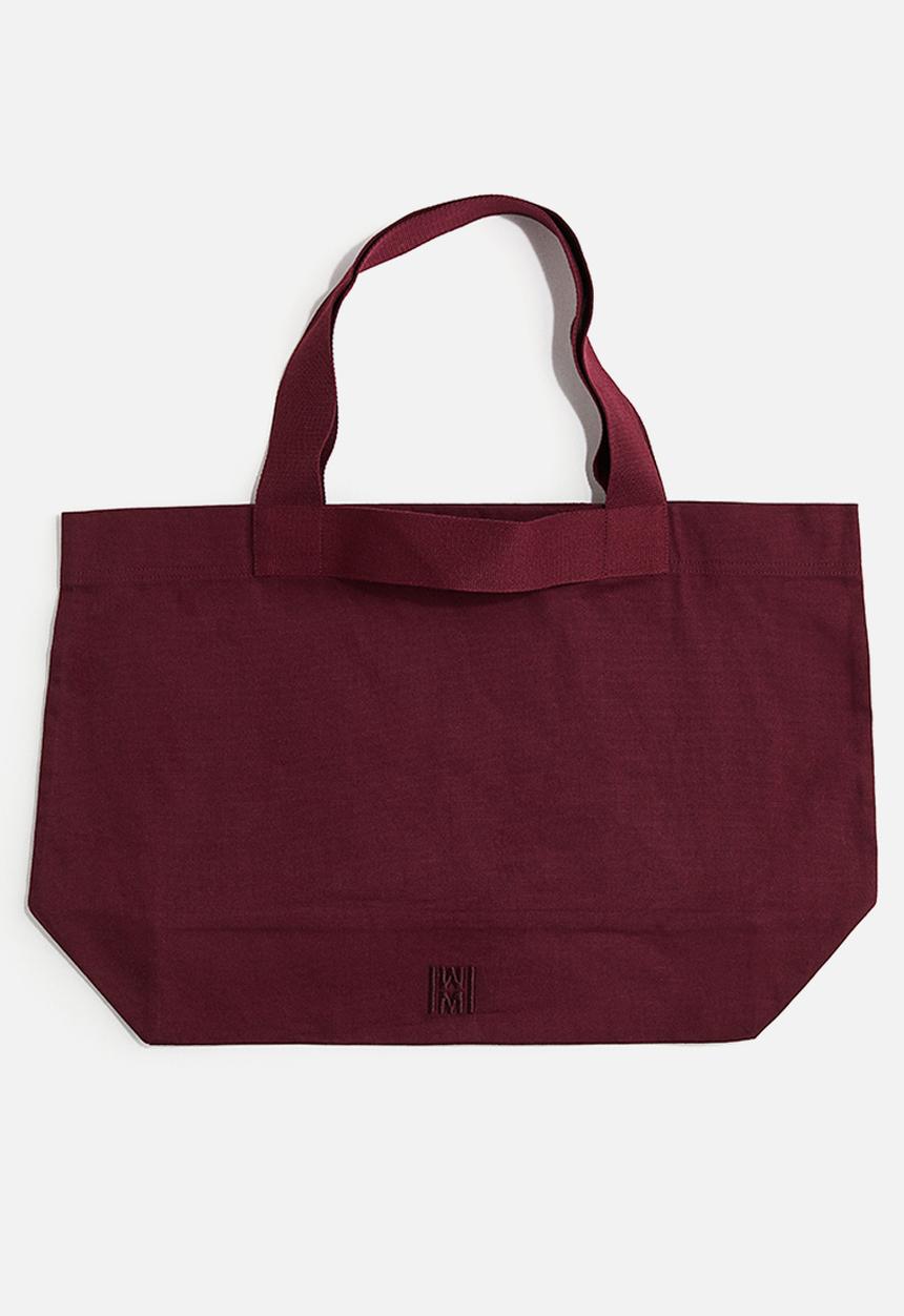 H&M - Canvas shopper - burgundy