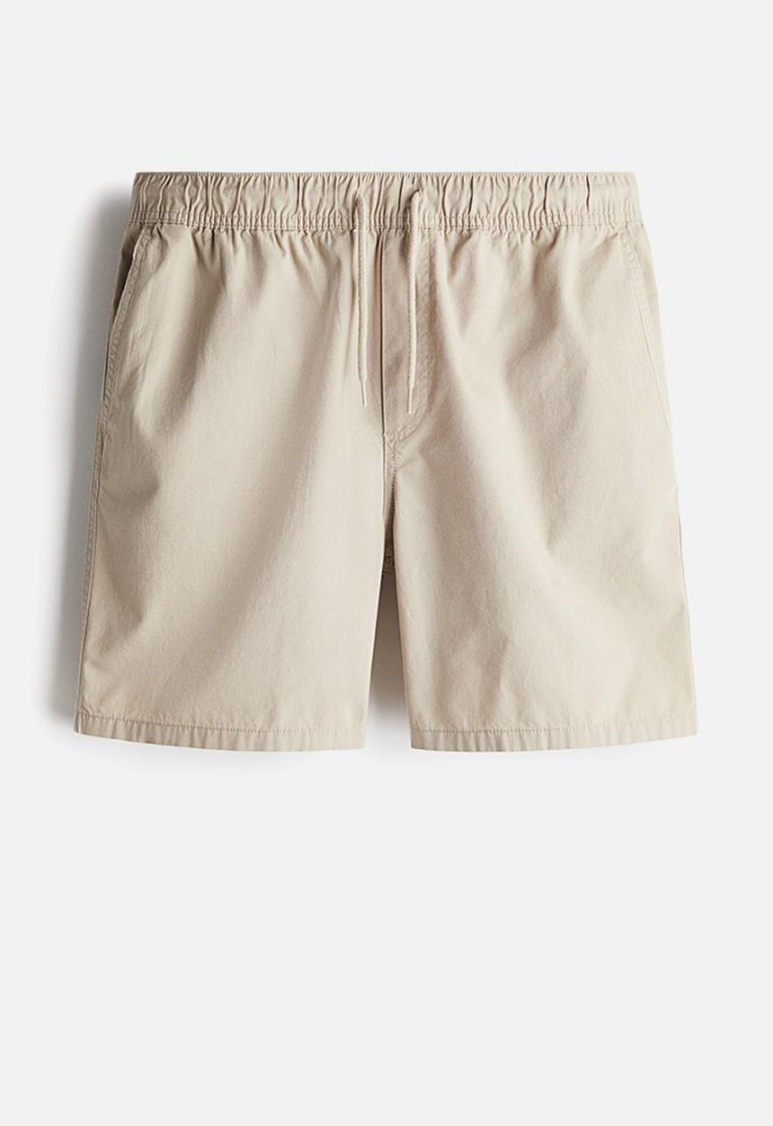 H&M - Regular fit cotton shorts - beige