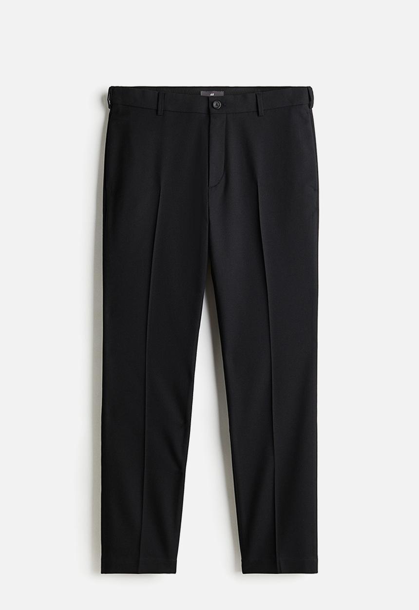 H&M - Regular fit suit trousers - black