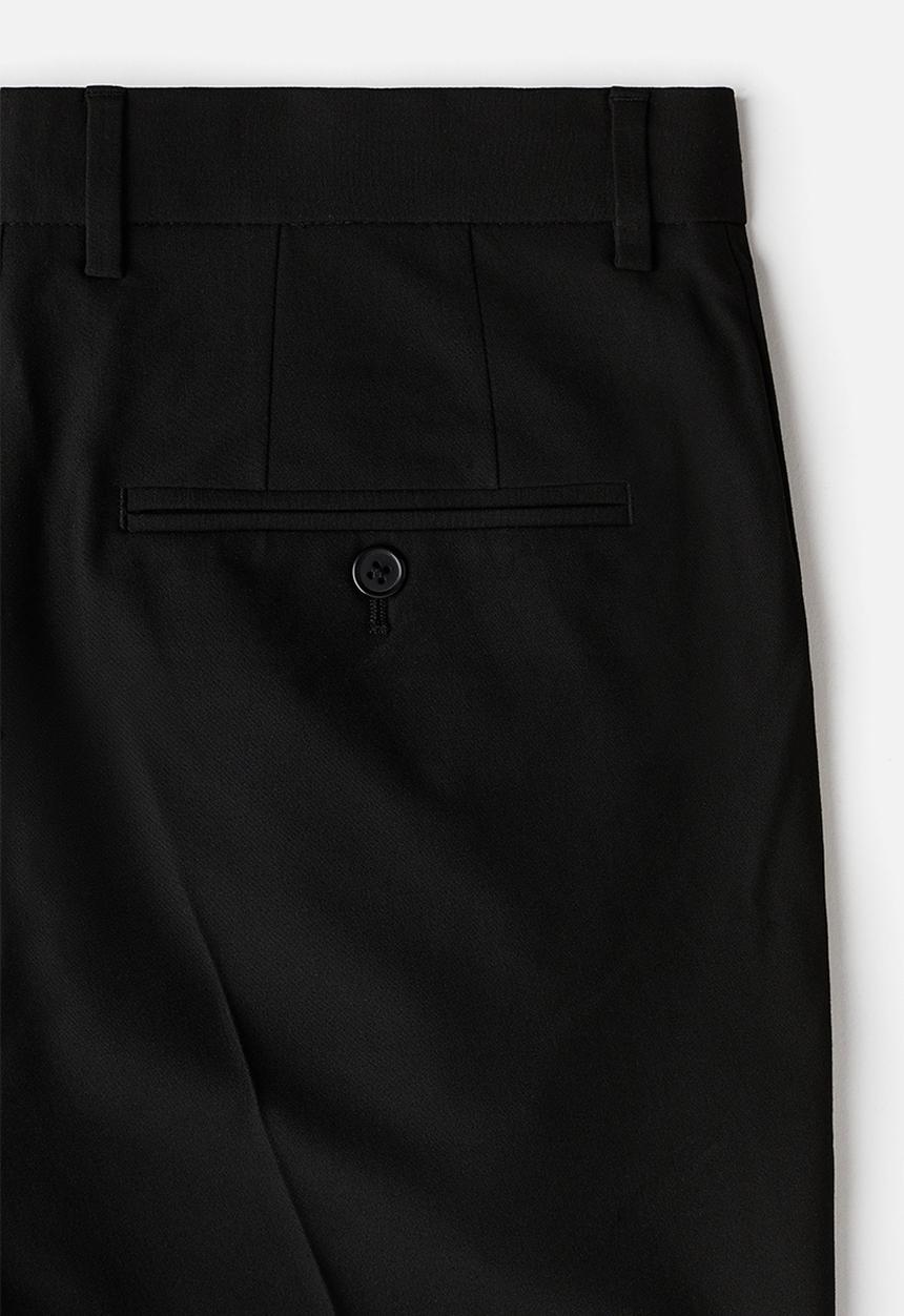 Slim fit tailored trousers - black - 1253395001