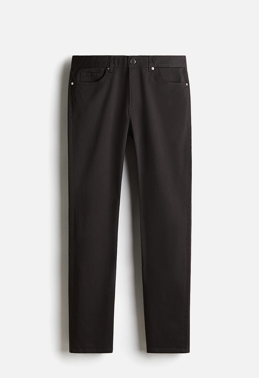 H&M - Slim fit 5-pocket trousers - dark grey