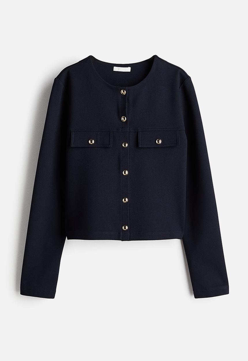 H&M - Jersey cardigan - navy blue