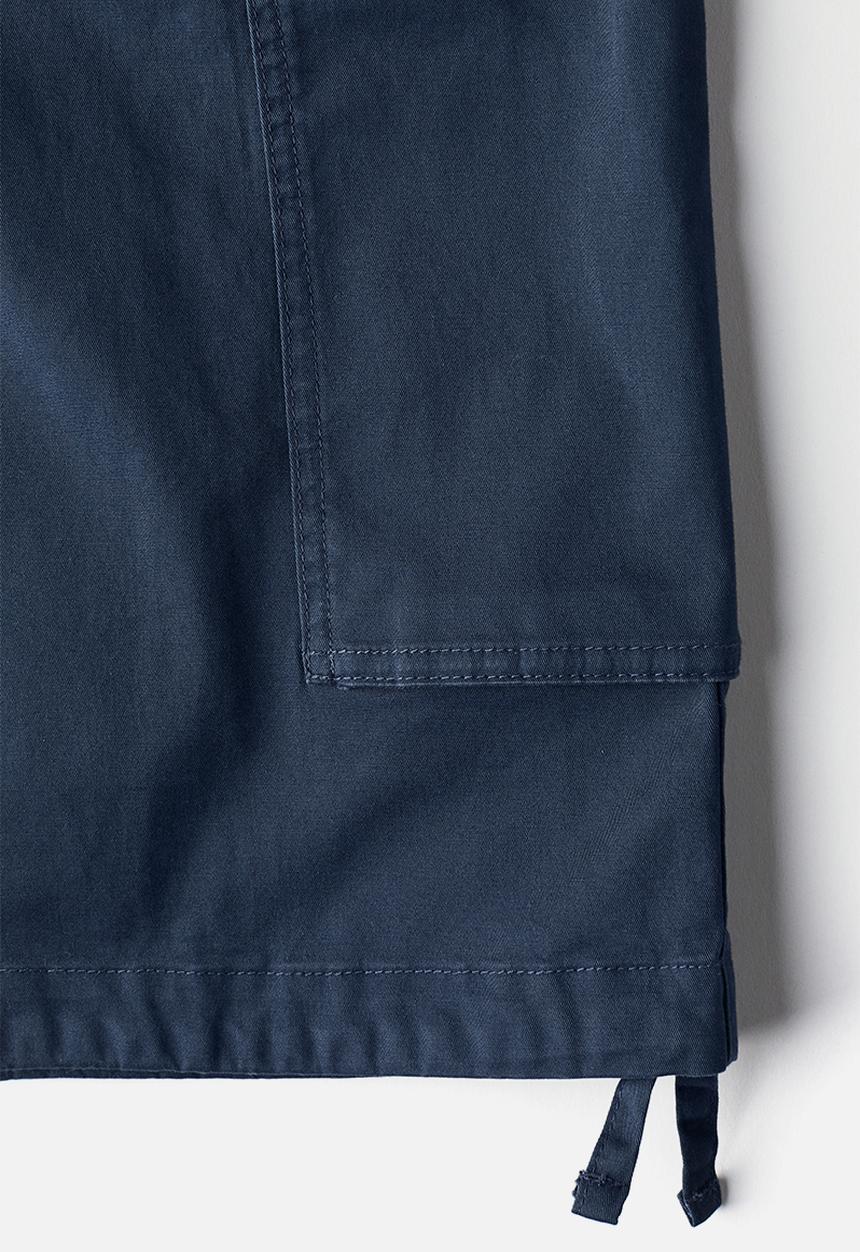 H&M - Loose fit twill cargo shorts - navy blue