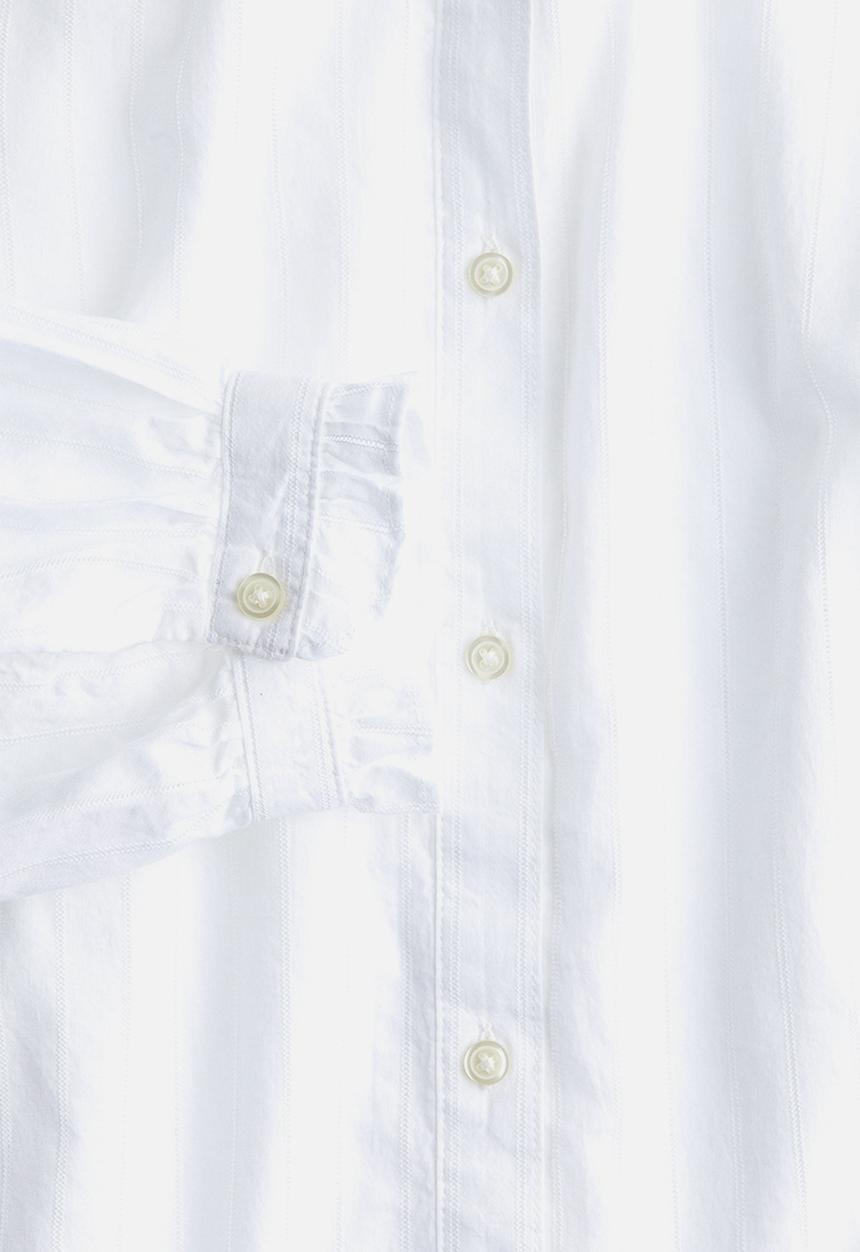 H&M - Frill-trimmed blouse - white