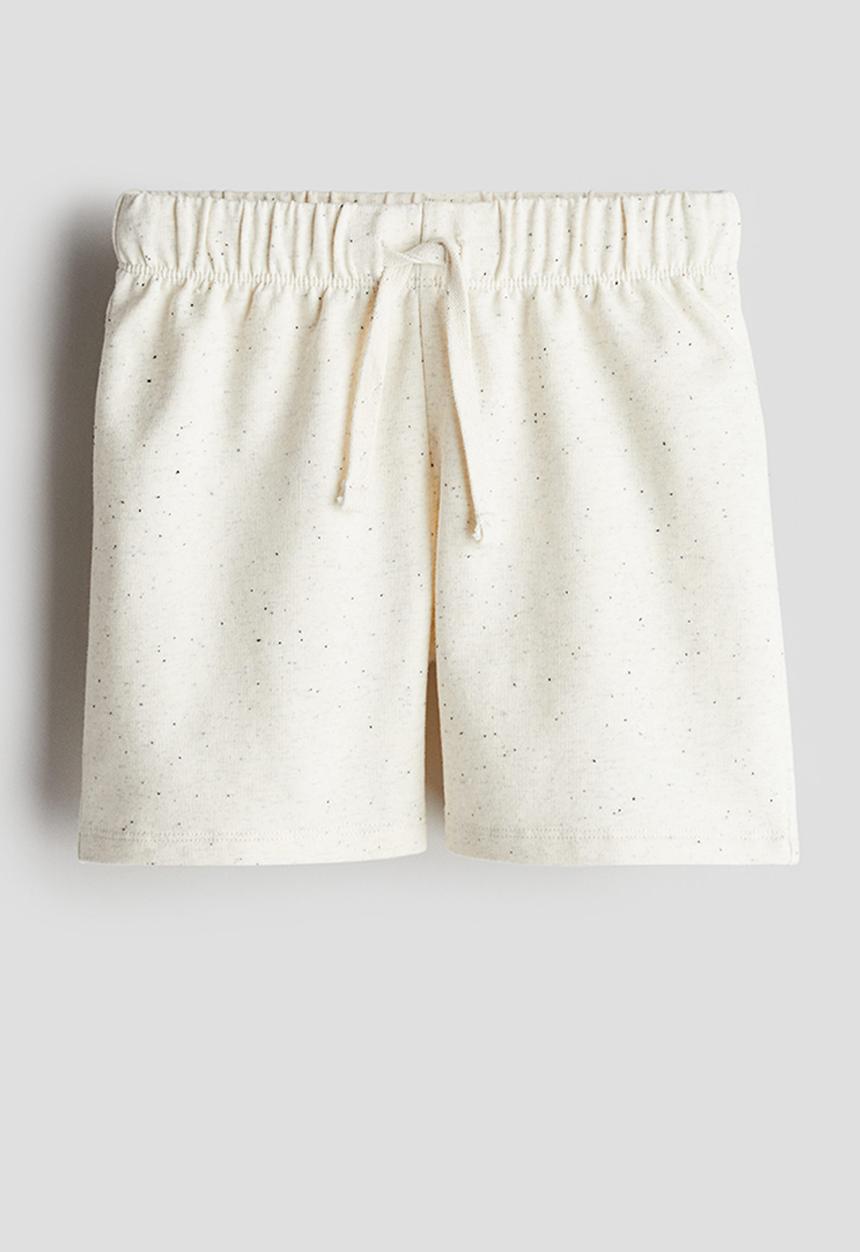 H&M - Printed sweatshorts - natural white