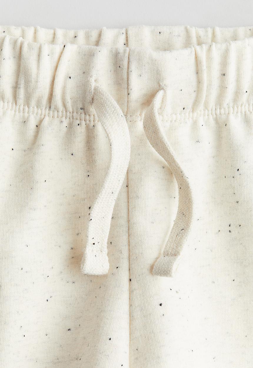 H&M - Printed sweatshorts - natural white