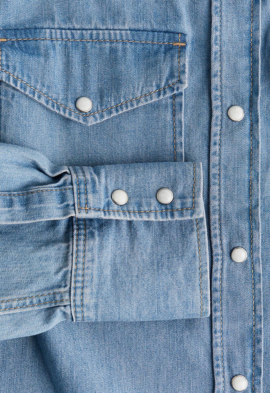 H&M - Denim shirt - light denim blue