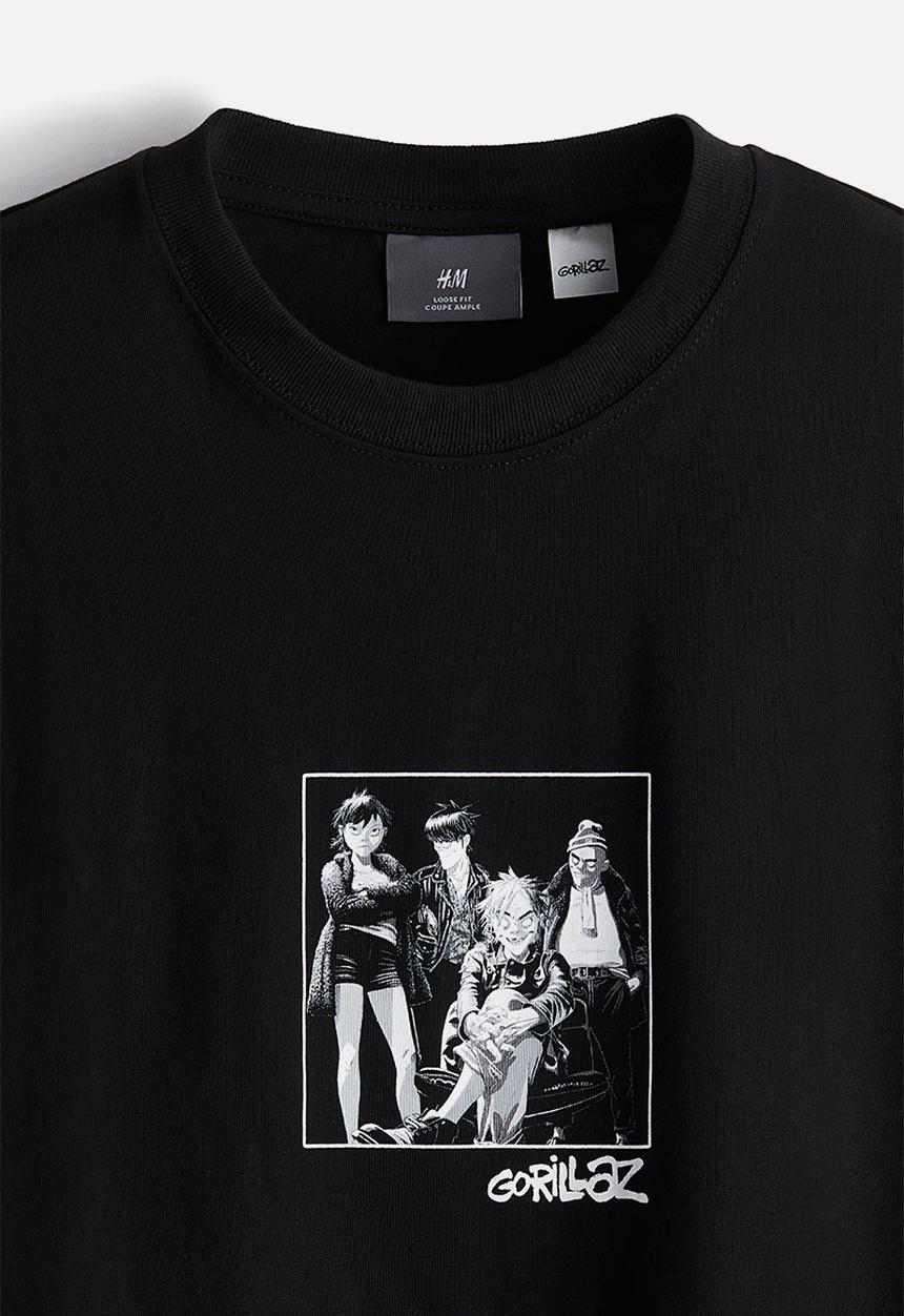 Relaxed fit t-shirt - black/gorillaz - 0972640094