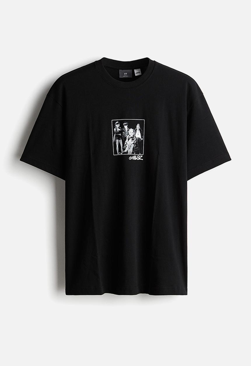 Relaxed fit t-shirt - black/gorillaz - 0972640094