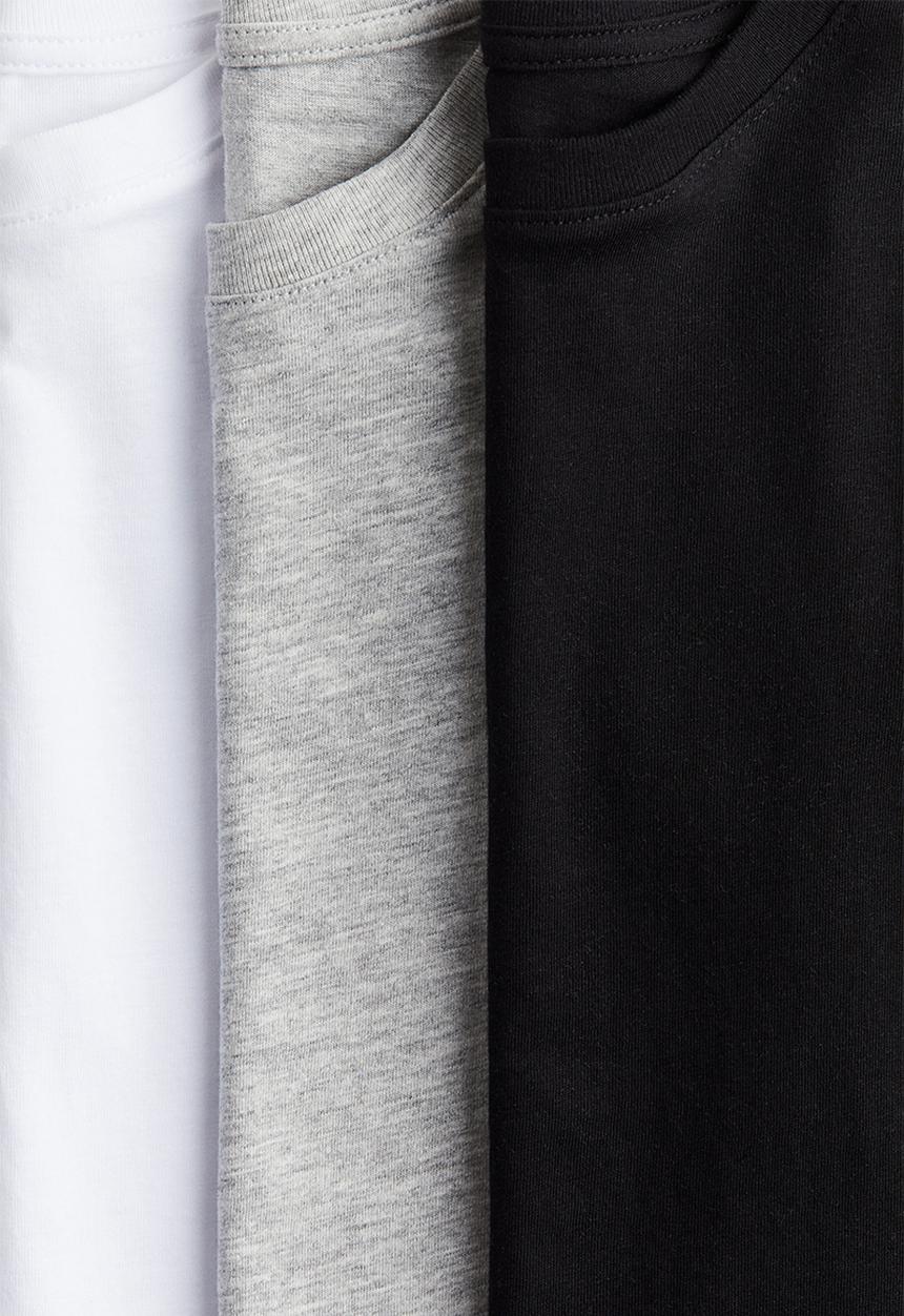 H&M - 3-Pack long-sleeved T-shirts - multi