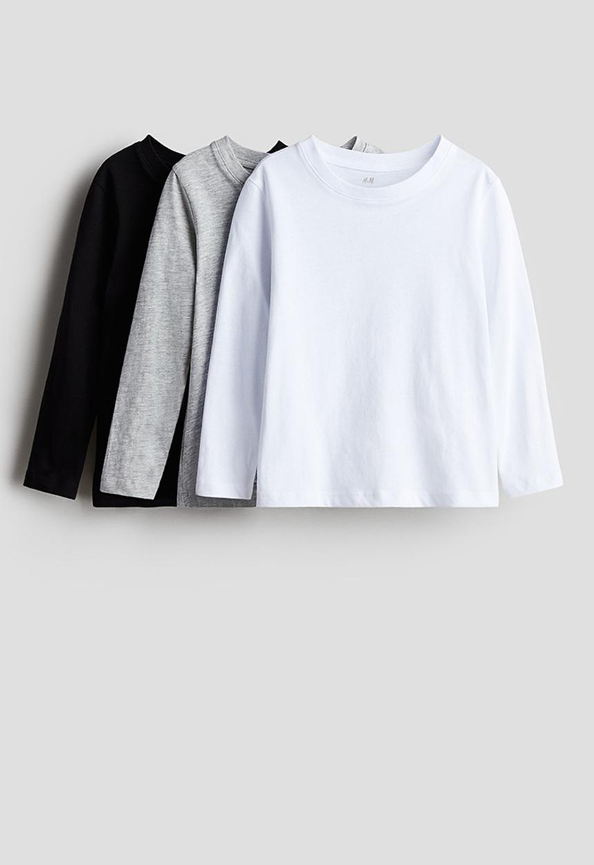 H&M - 3-Pack long-sleeved T-shirts - multi