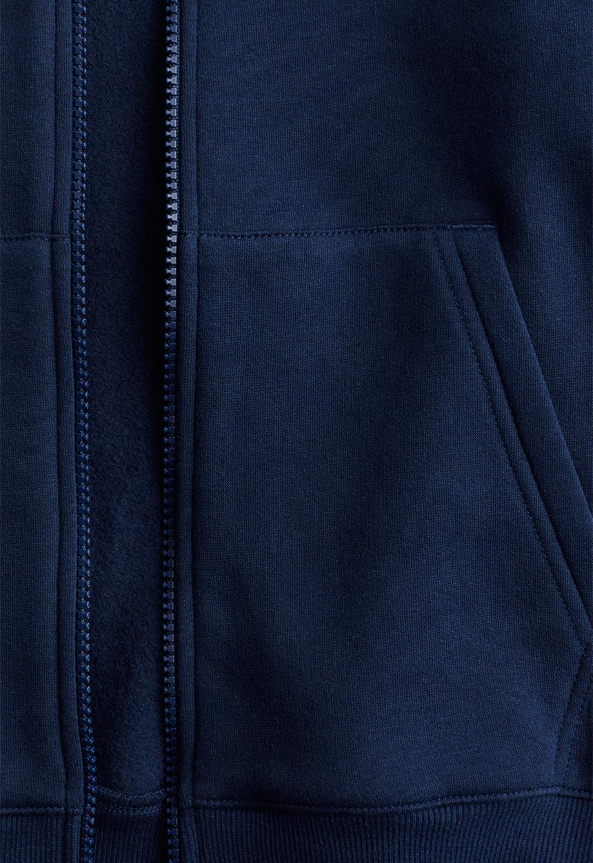 H&M - Zip-through hoodie - dark blue