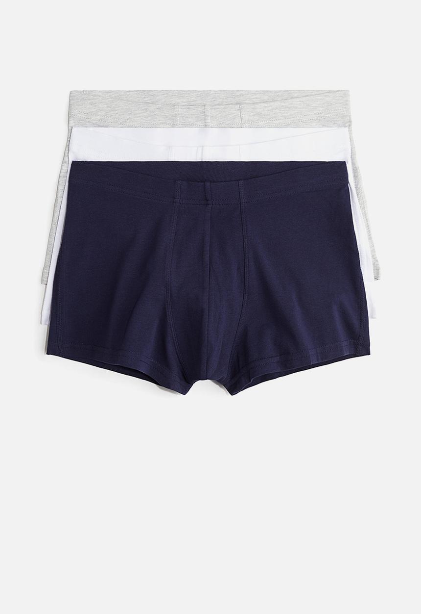 H&M - 3 pack short cotton trunks - multi