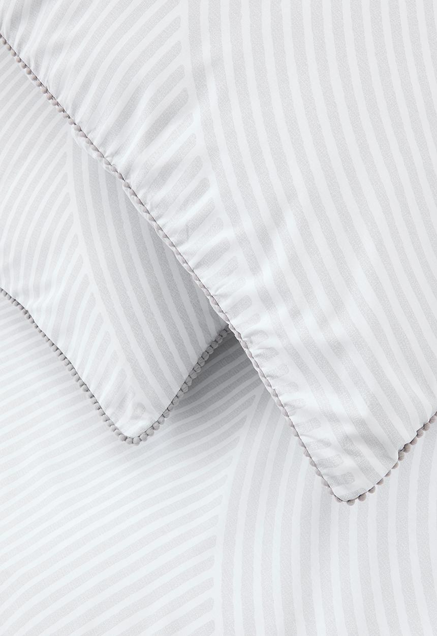 Horrockses - Geo disk cotton blend duvet set - grey
