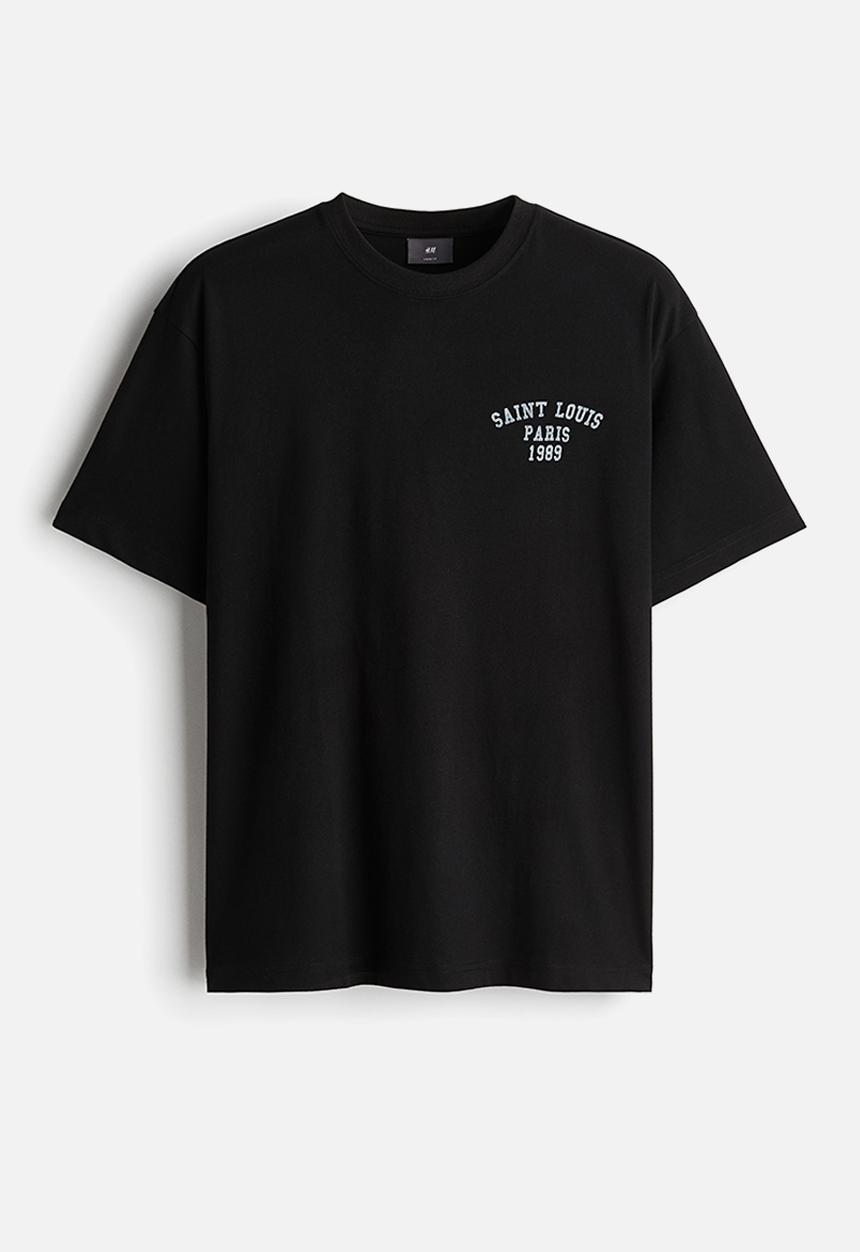 Loose fit printed t-shirt - black/saint louis - 1034065134