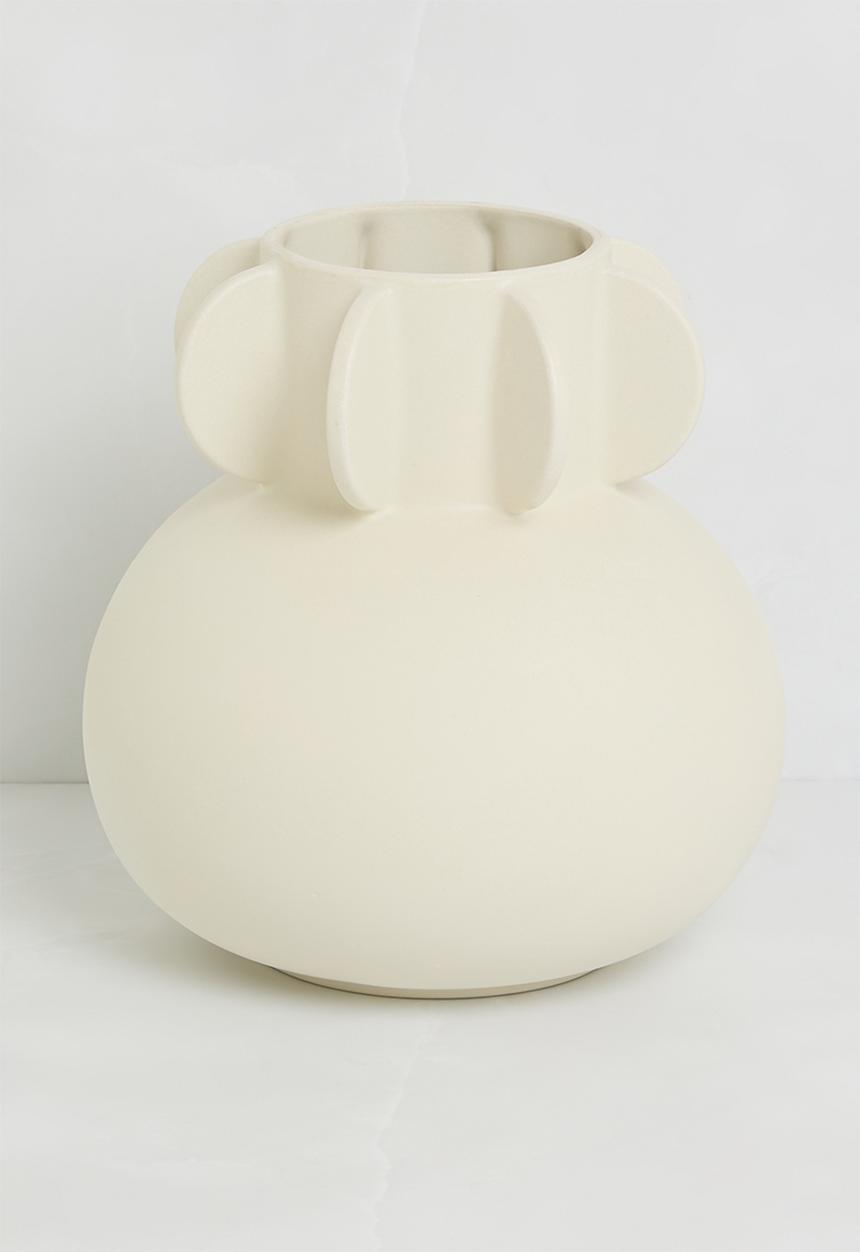 H&M - Reactive-glaze stoneware vase - natural white